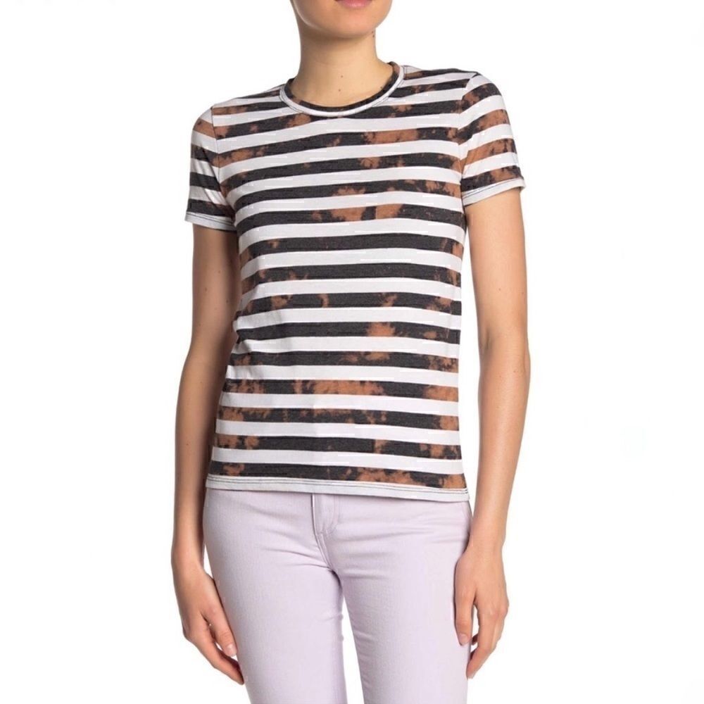 NWT Lucky Brand ombré stripe crewneck T-shirt sz m